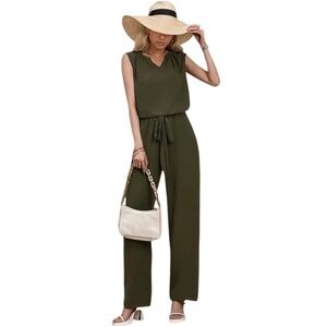 Sleeveless Pants Set Sleeveless Top Long Pants